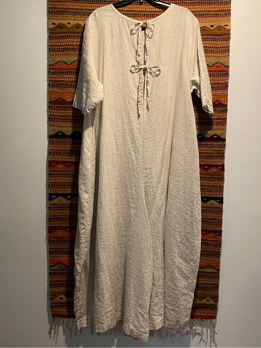 Glasnost Canada Palazzo Jump - Natural Linen - Picture 4 of 8